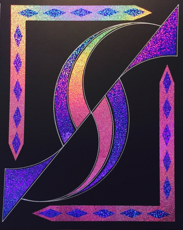 Holographic Purple by artist Peter Bellonci